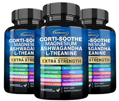 Corti-Soothe Cortisol Support – Alleviate Stress, Promote Calm, and Enhance Adrenal Health - 60 Capsules